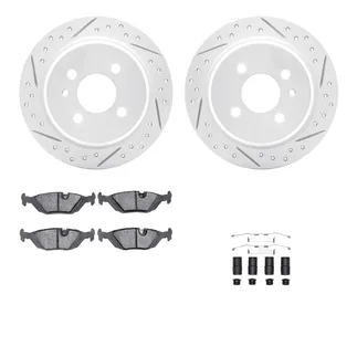 R1 Concepts WBUH1-31003 Brake Rotors - Carbon Coated - D/S W/ Optimum Oe Pads & Hdw
